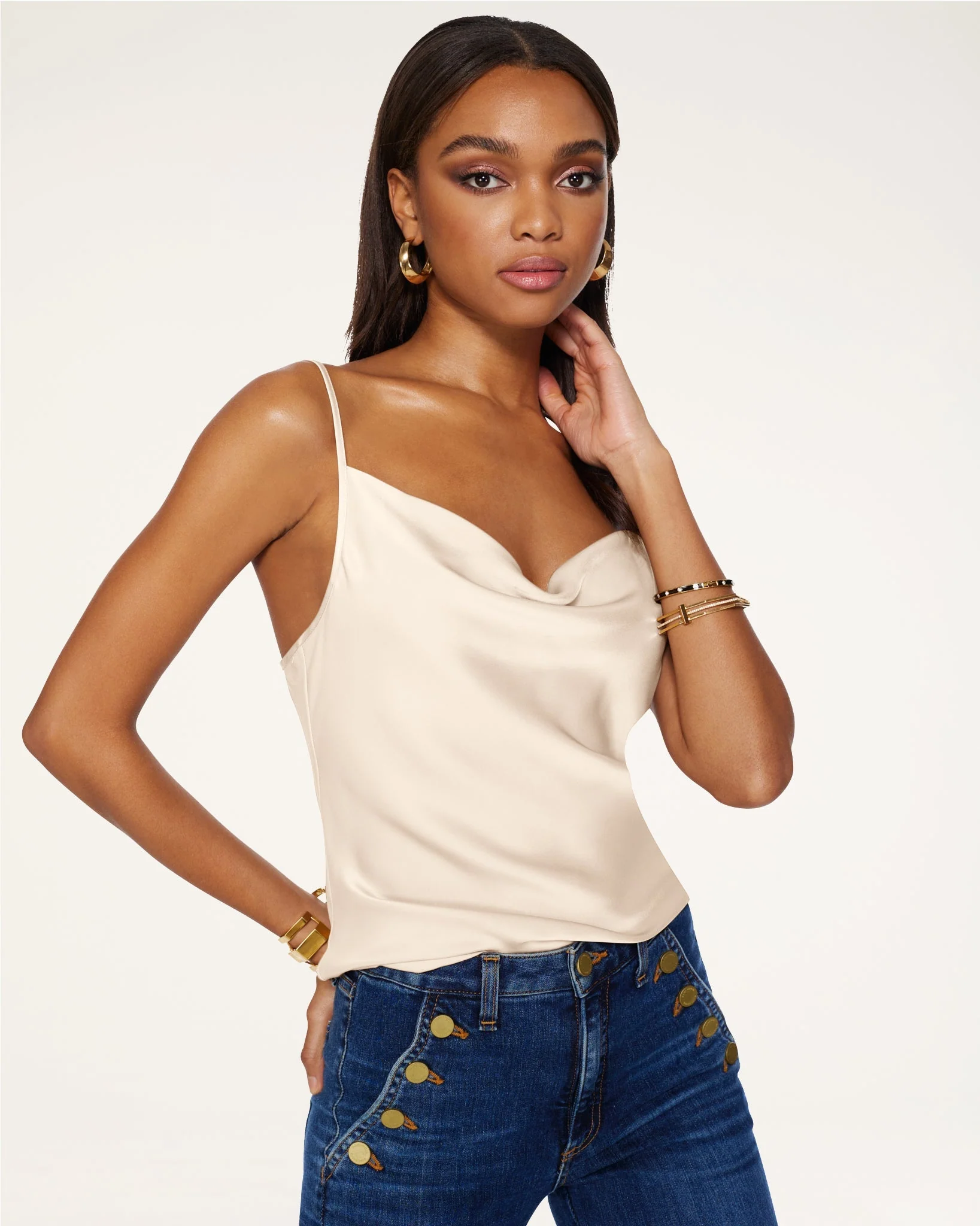 Abigail Cowl Neck Tank Top - Image 32