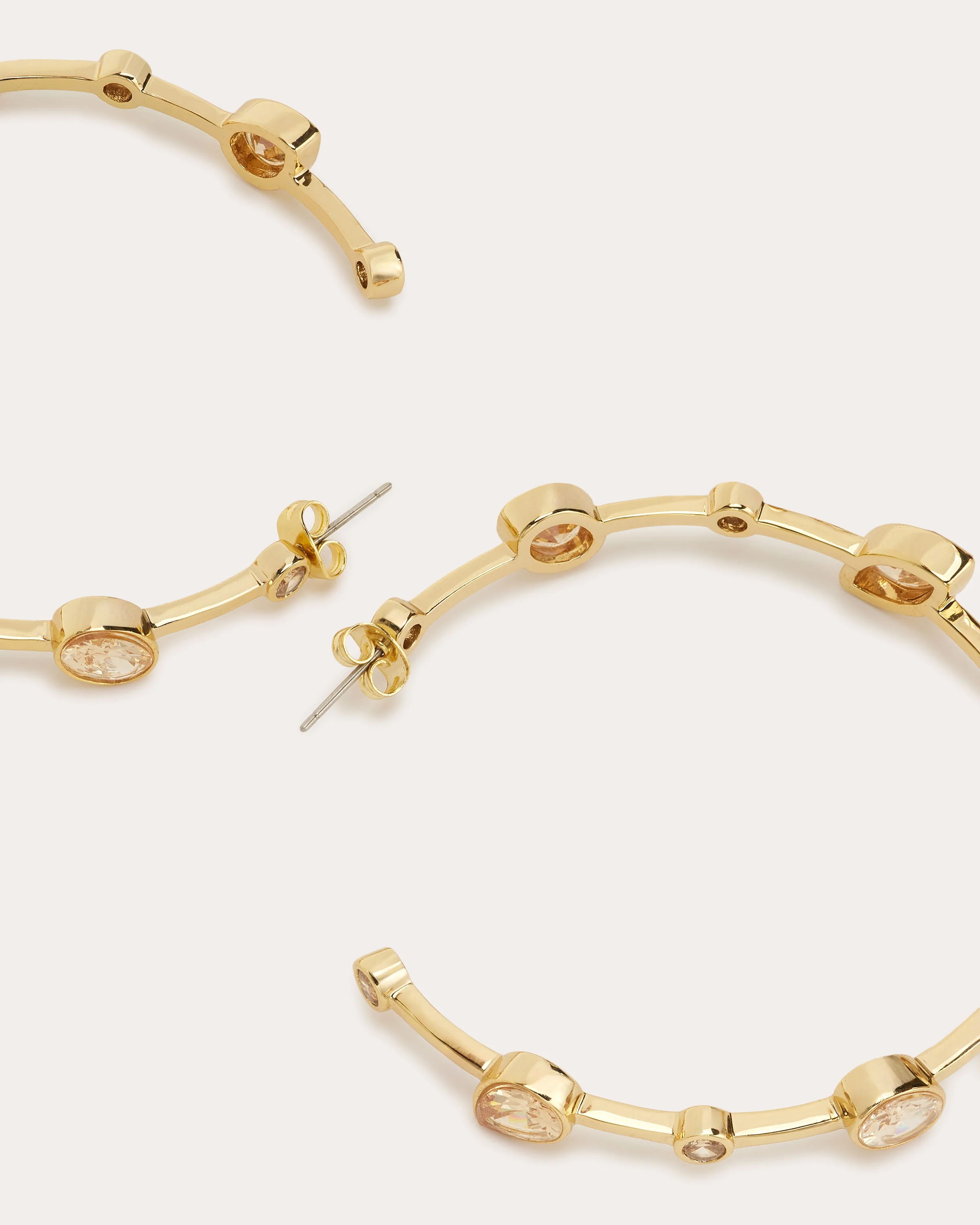 Camile Gemstone Hoop Earrings - Image 3