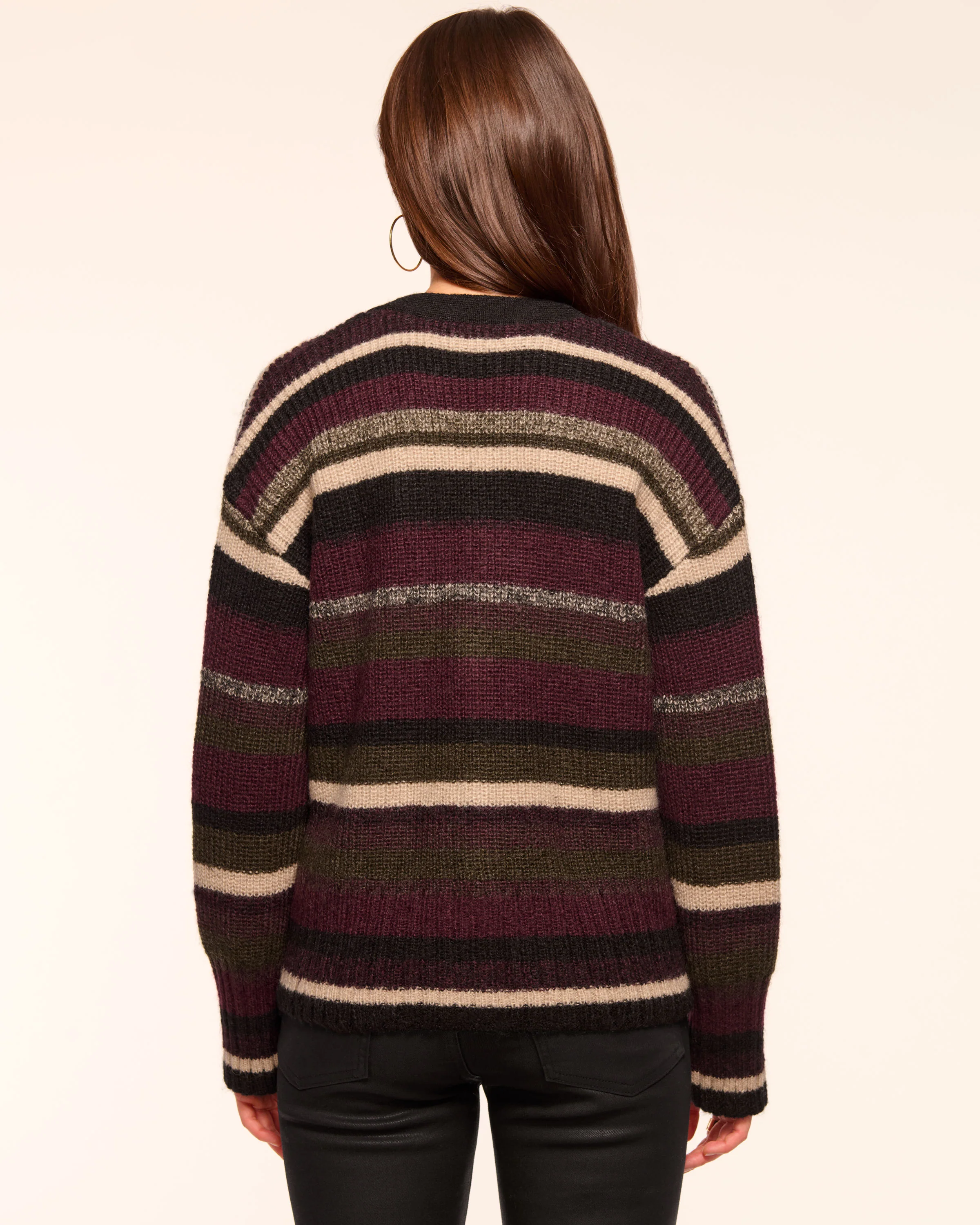 Caroline Striped Cardigan Sweater - Image 4