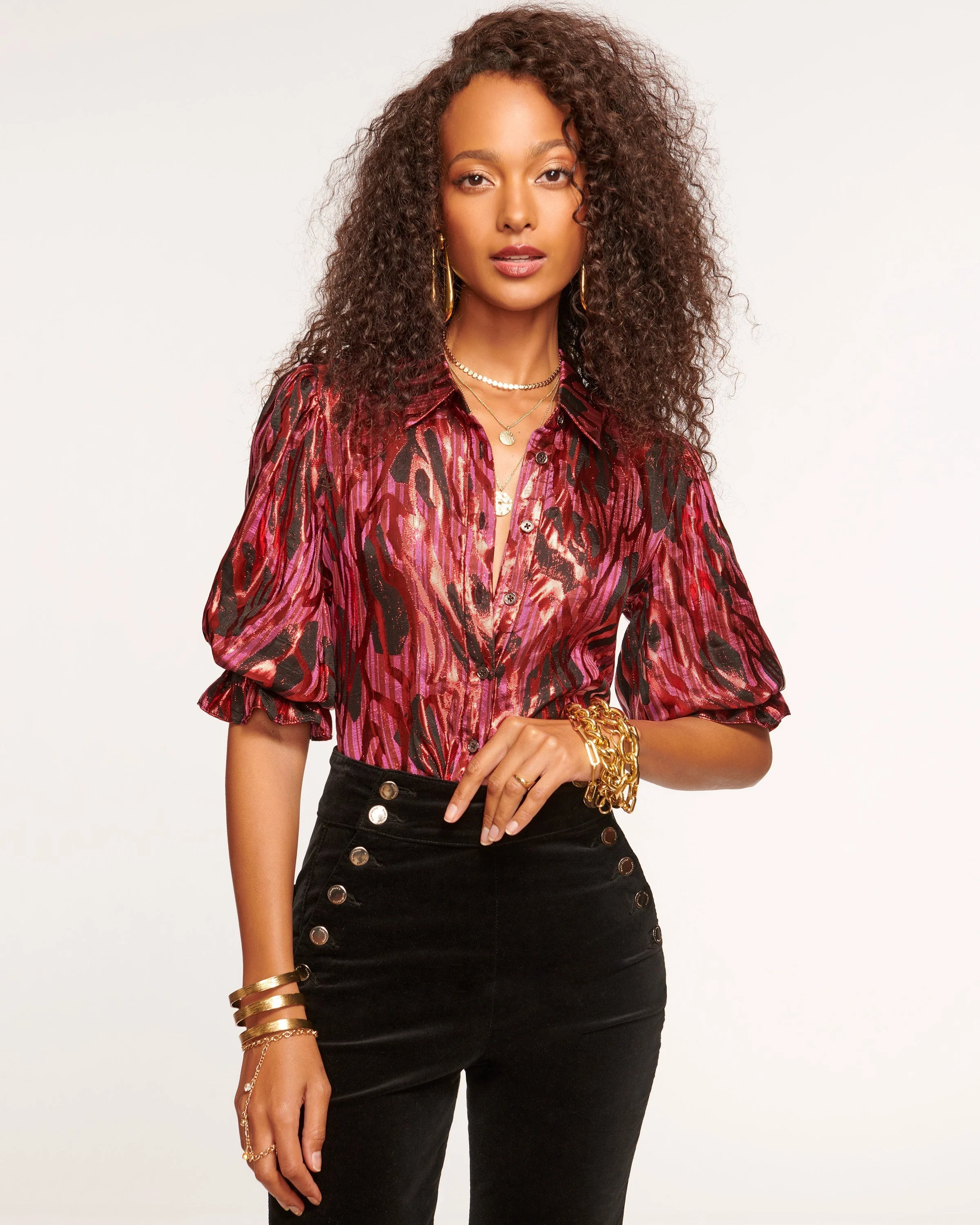Dina Button Down Bodysuit - Image 45