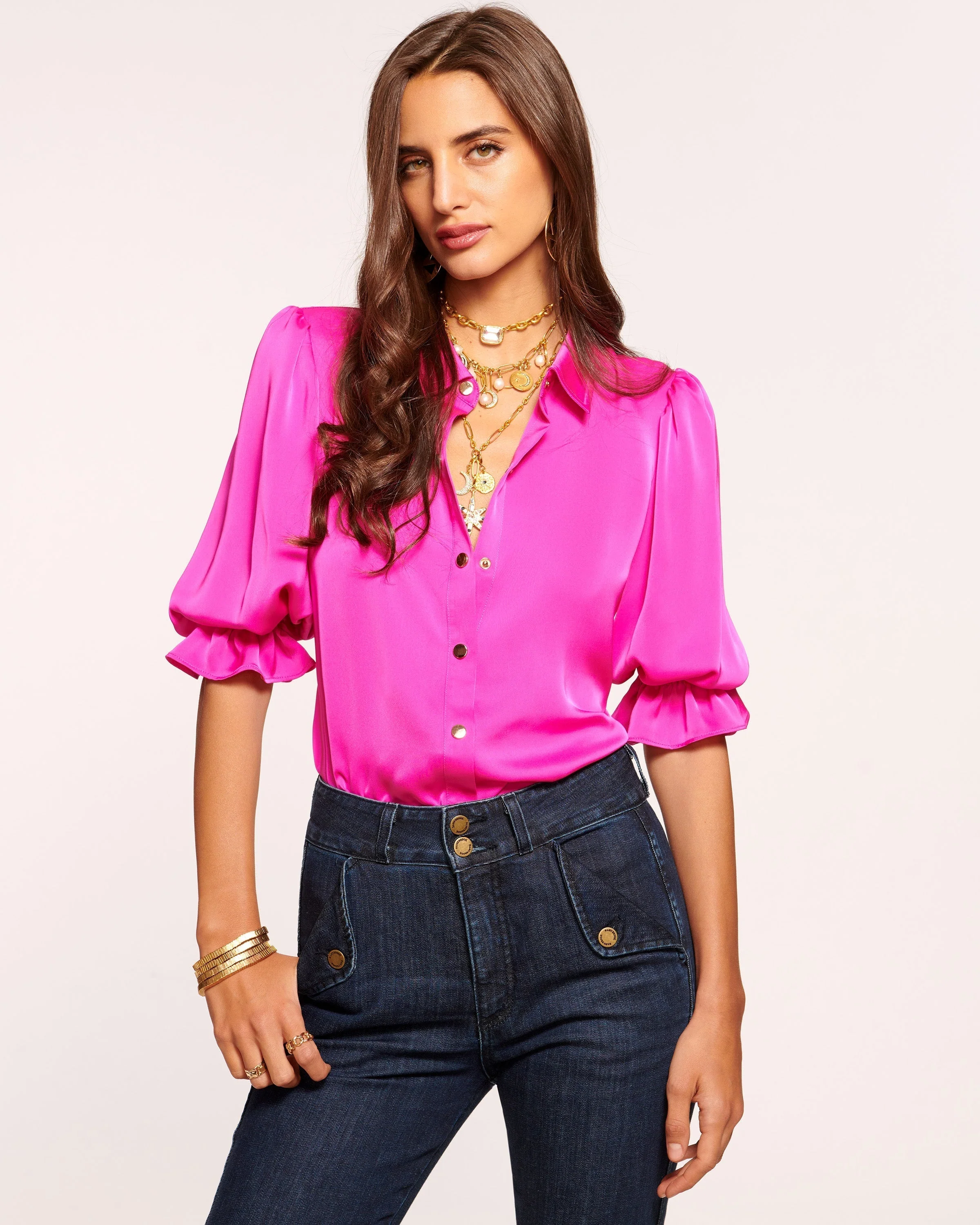 Dina Button Down Bodysuit - Image 46