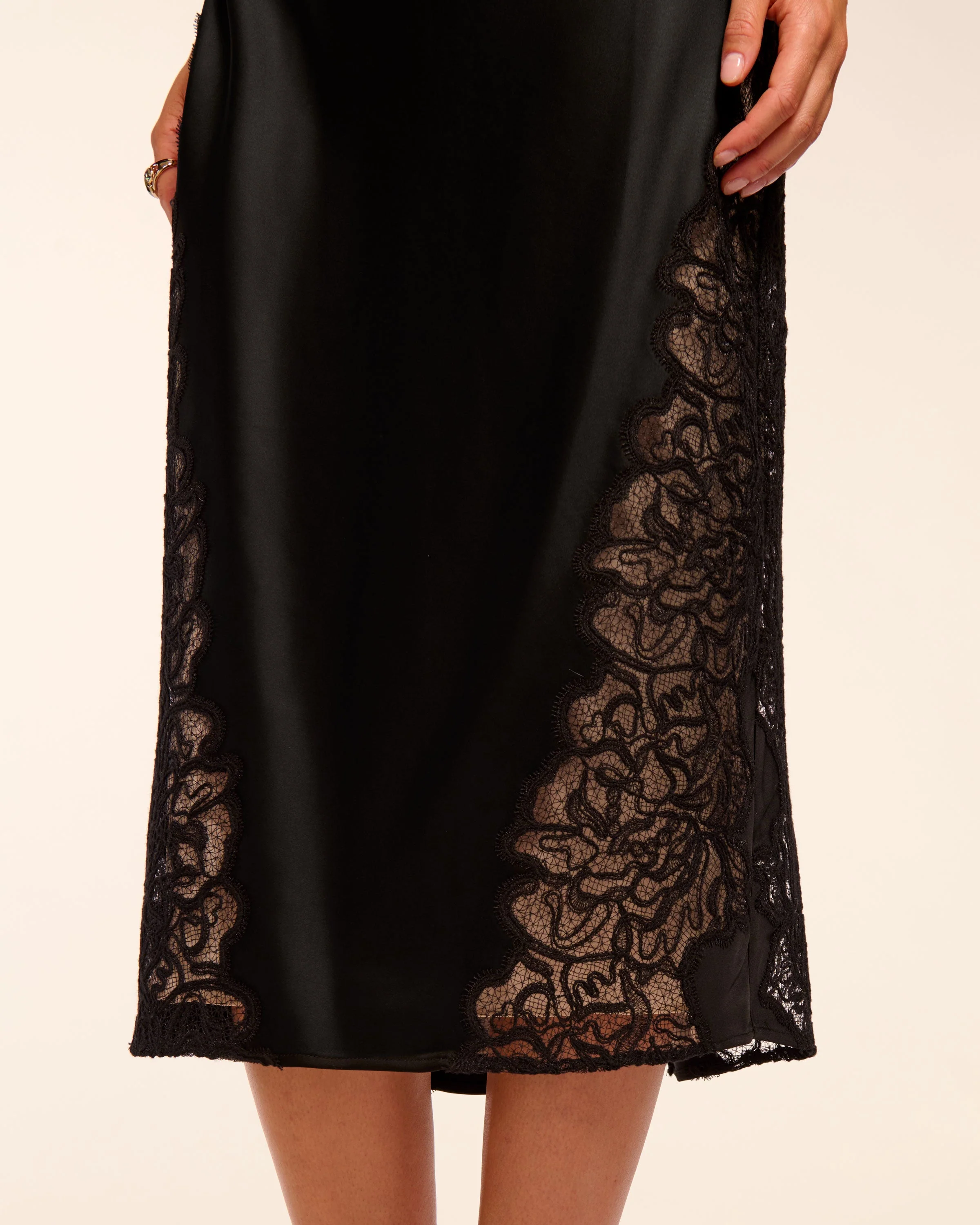 Erena Lace Slip Midi Dress - Image 4