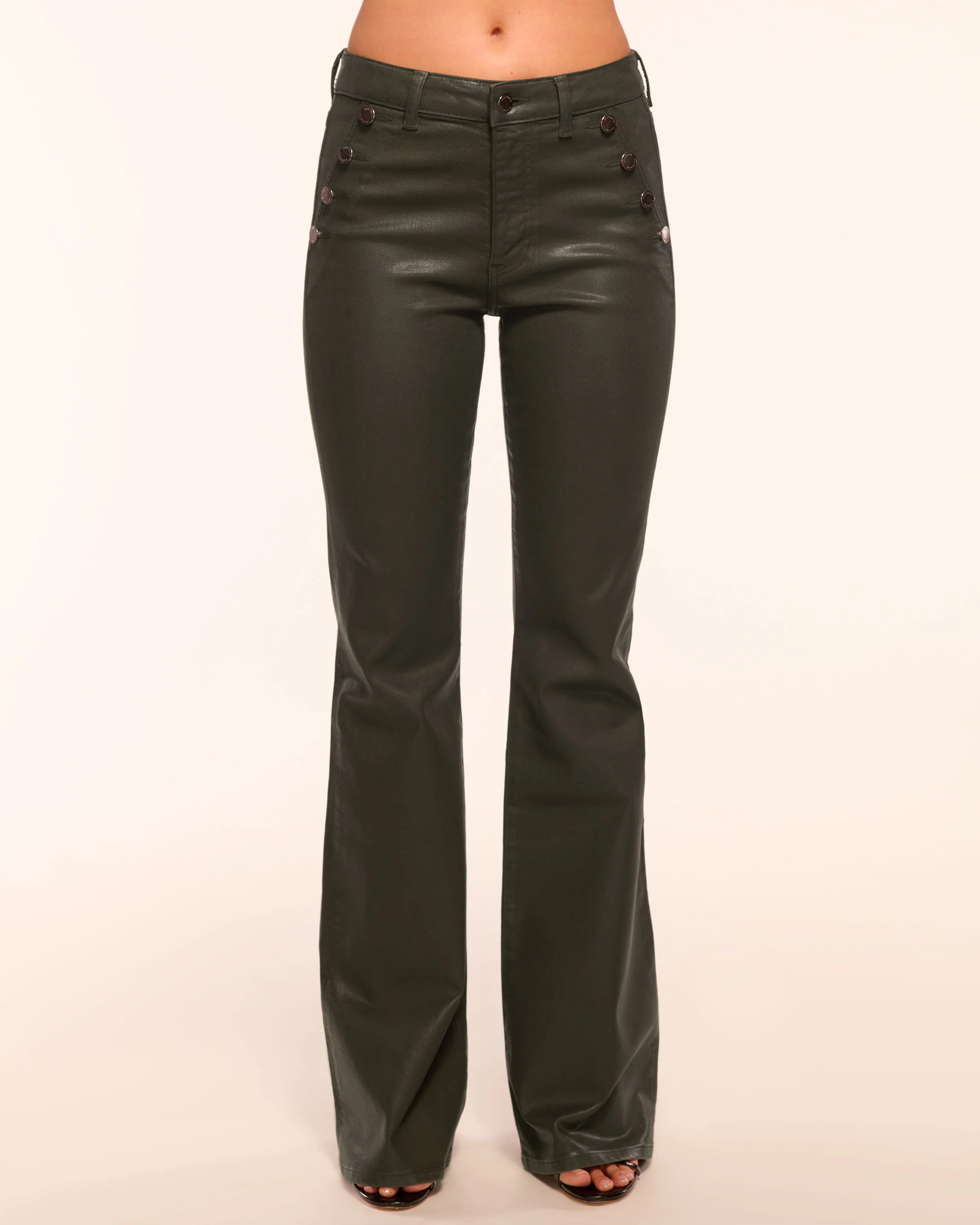 Helena Coated High-Rise Flare Jean - Image 5