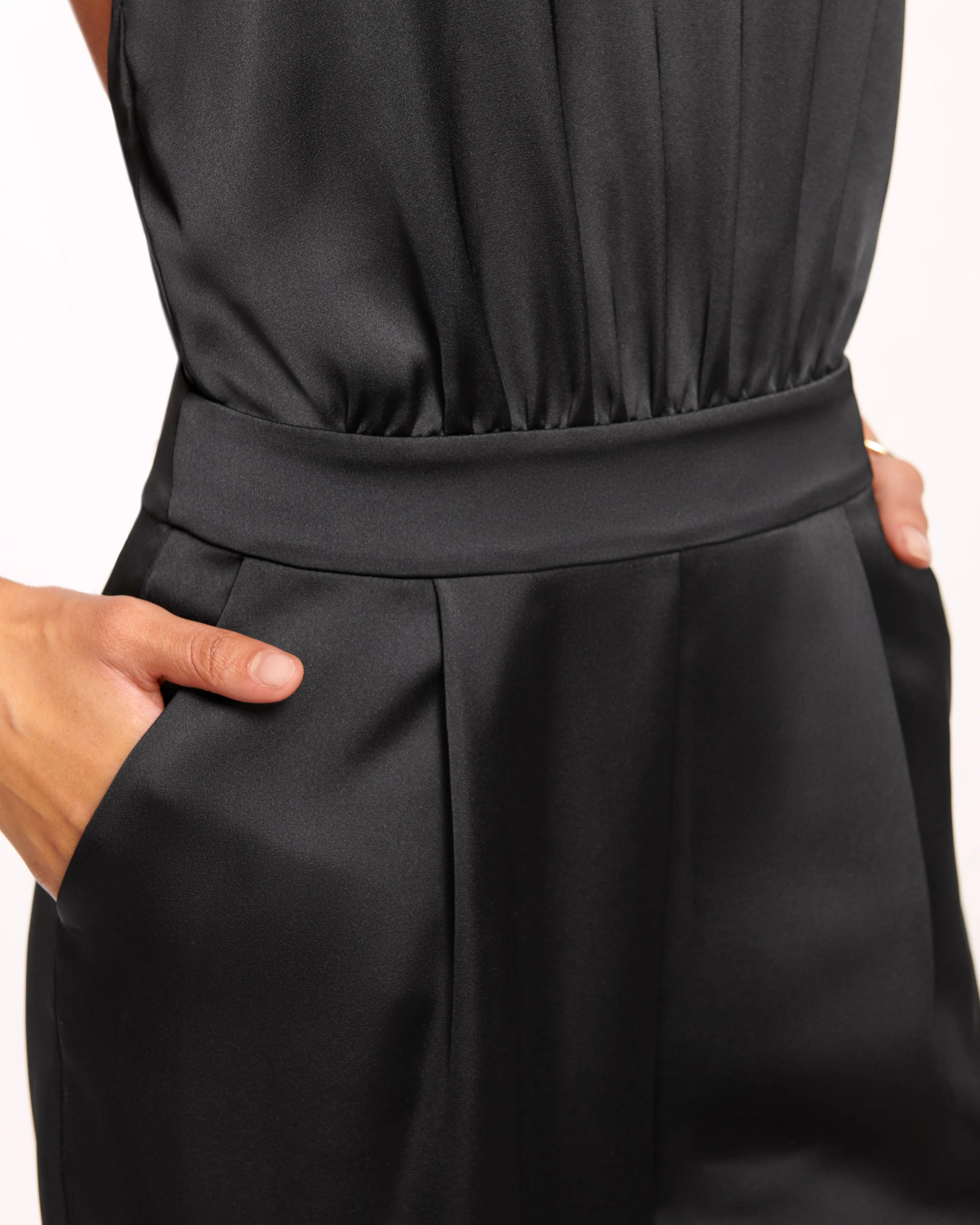 Tatiana Wide Leg Halter Jumpsuit - Image 4