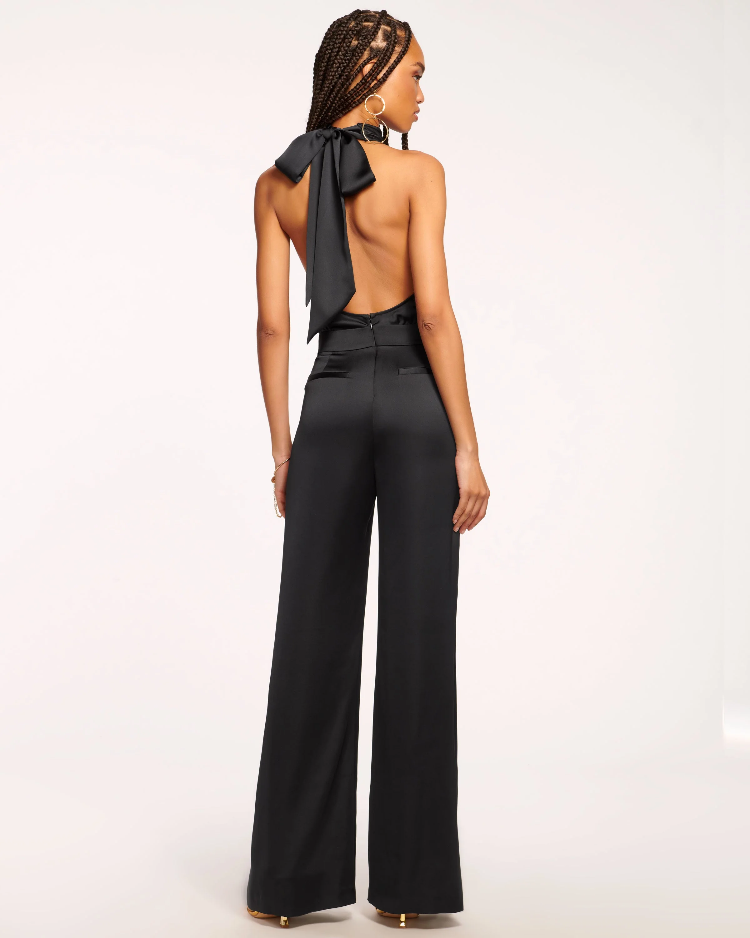 Tatiana Wide Leg Halter Jumpsuit - Image 5